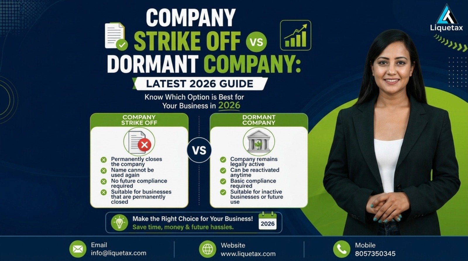 Company Strike Off vs Dormant Company comparison