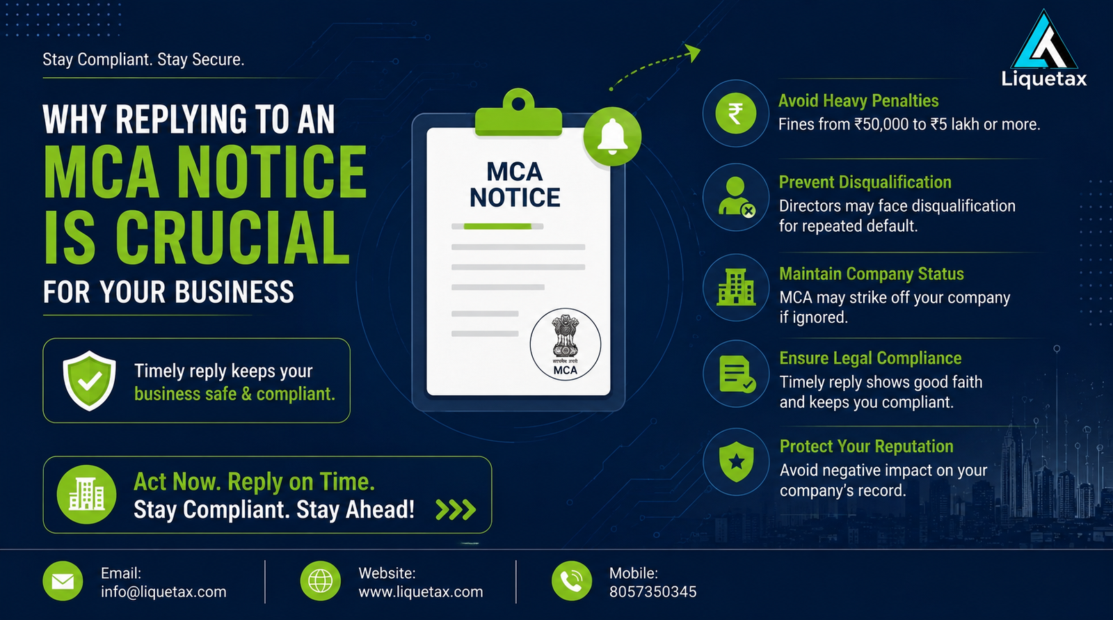 Why Replying to an MCA Notice is Crucial