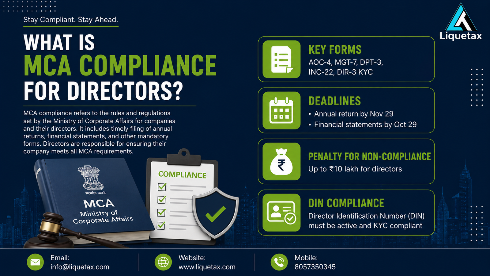 MCA Compliance for Directors