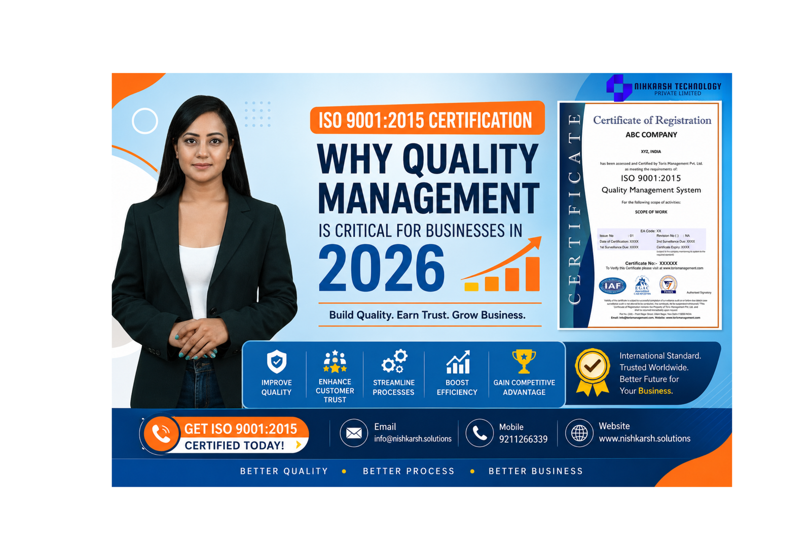 ISO 9001:2015 Certification: Why Quality Management is Critical for Businesses in 2026