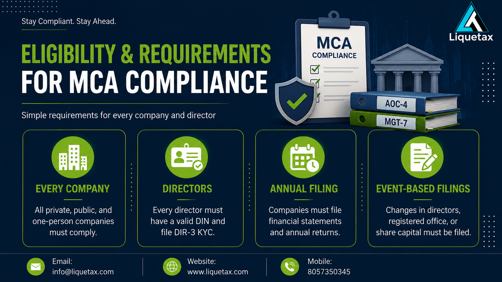 MCA Eligibility Requirements