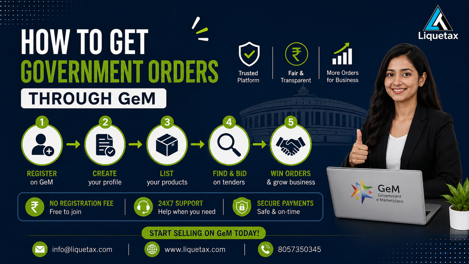 How to Get Government Orders Through GeM - Complete Guide