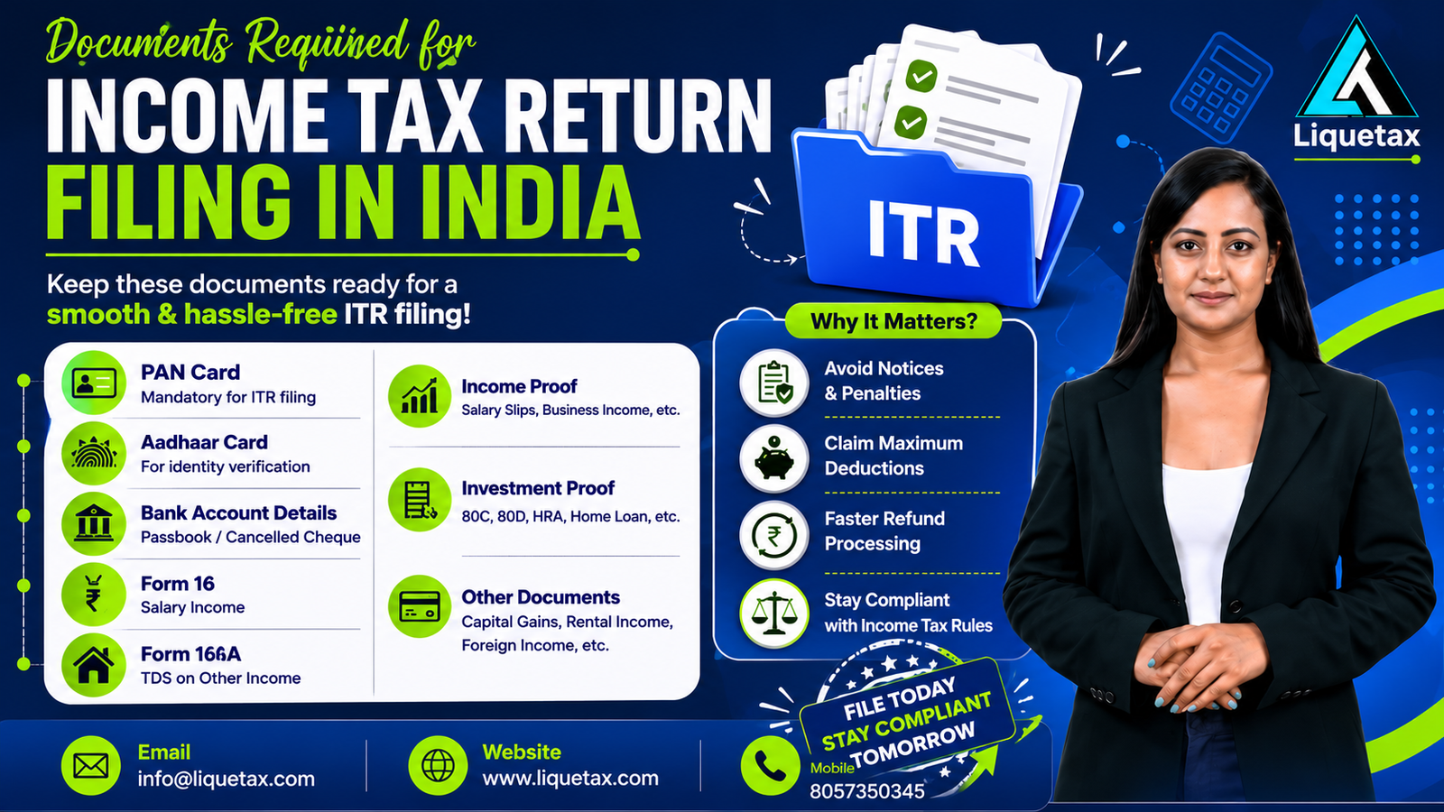 Documents required for ITR filing in India